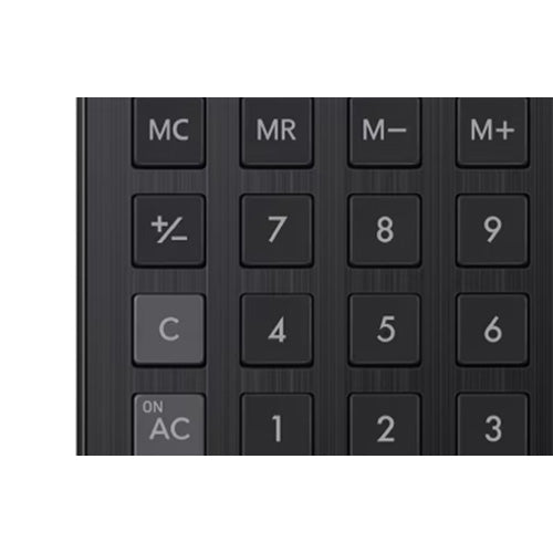 カシオ（CASIO） 12桁 計算機(ﾌﾞﾗｯｸ) JF-M200-BK-N