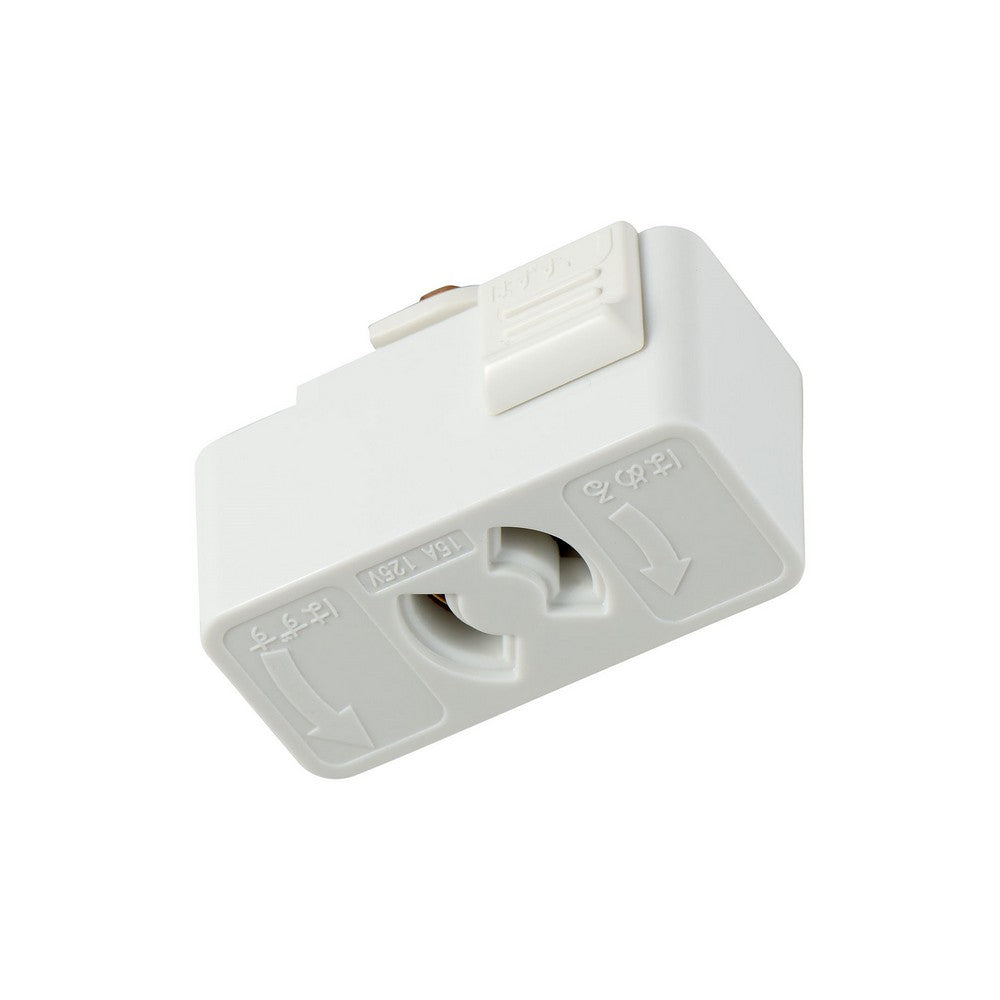 朝日電器（ELPA） 125V/15A 抜止コンセント(白/ﾗｲﾃｨﾝｸﾞﾊﾞｰ用) EW-LR01H