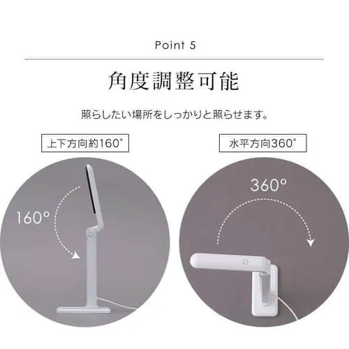 アイリスオーヤマ（IRIS OHYAMA） AC100V/ 4W デスクスタンド/ＬＥＤ LDL-203H-W