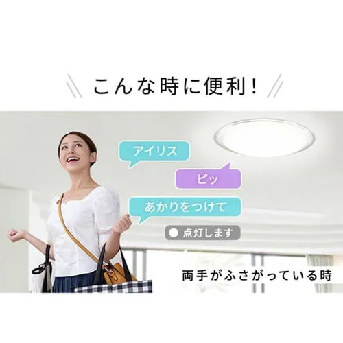 アイリスオーヤマ（IRIS OHYAMA） φ580x120mm LEDｼｰﾘﾝｸﾞﾗｲﾄ(音声操作/6畳用) CL6DL-5.11CFV