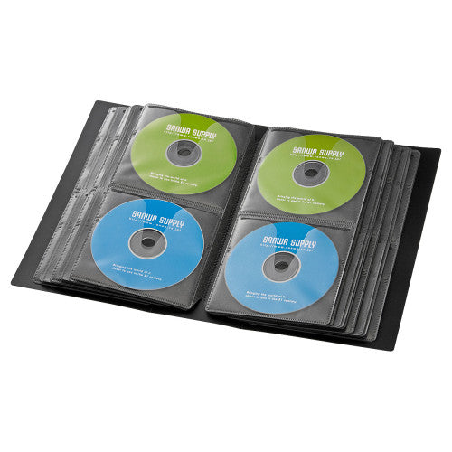 サンワサプライ 157x 102x180mm  ＣＤ/ＤＶＤケース(104枚) FCD-FLBD104BK