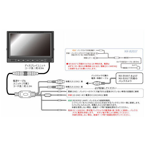 F.R.C. [7V型] ﾊﾞｯｸｶﾒﾗﾓﾆﾀｰｾｯﾄ(平ﾎﾞﾃﾞｨ用) NX-B2017