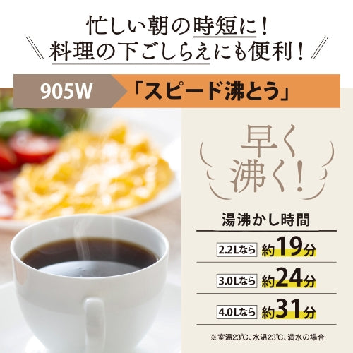象印マホービン（ZOJIRUSHI） AC100V/ 905W/3.0L ＶＥ電気まほうびん CV-GD30