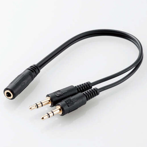 エレコム 4極ﾐﾆﾌﾟﾗｸﾞﾍｯﾄﾞｾｯﾄ(ｵｰﾊﾞｰﾍｯﾄﾞﾀｲﾌﾟ/両耳) HS-HP30TBK