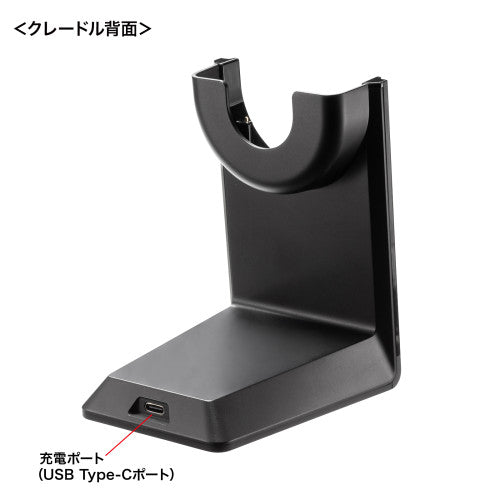サンワサプライ Bluetoothﾍｯﾄﾞｾｯﾄ(ｸﾚｰﾄﾞﾙ付/両耳/ﾃﾞｭｱﾙﾏｲｸ MM-BTSH70BK