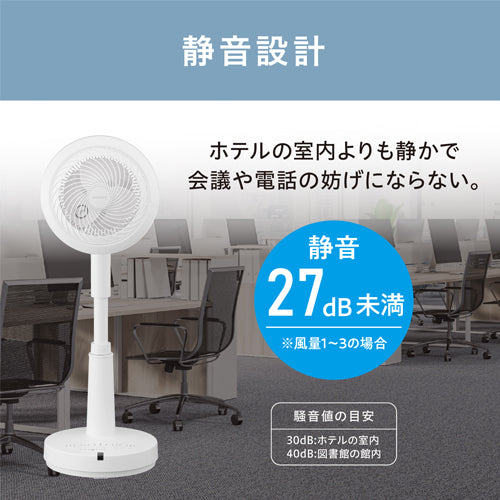 アイリスオーヤマ（IRIS OHYAMA） AC100V/23W ｻｰｷｭﾚｰﾀｰ扇風機(28畳用) STF-SDC15TEC-W