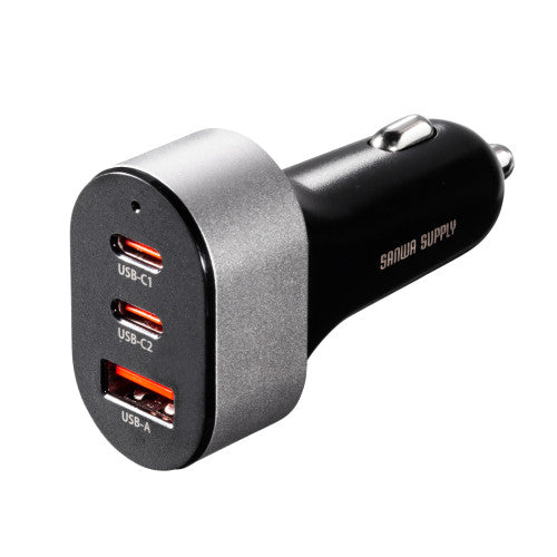 サンワサプライ USBシガーチャージャー(USB Aコネクタ+type Cコネクタ) CAR-CHR83CPD