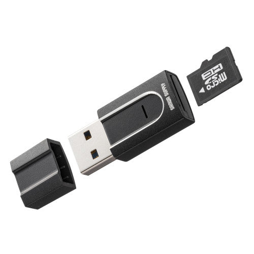 サンワサプライ USB3.2 ｶｰﾄﾞﾘｰﾀﾞｰ(ﾏｲｸﾛSD/超小型) ADR-3MSD1