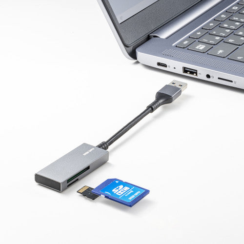 サンワサプライ USB3.2 ｶｰﾄﾞﾘｰﾀﾞｰ(SD・microＳＤカード用） ADR-3MSD2S