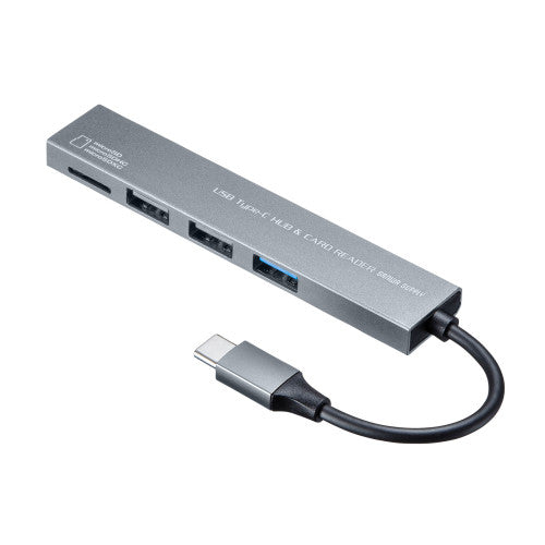 サンワサプライ カードリーダー(Type C) USB-3TCHC19S