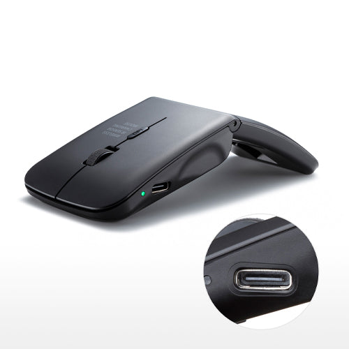サンワサプライ [充電式] ワイヤレスマウス(超薄型) MA-WIS3117BK