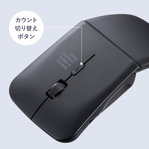 サンワサプライ [充電式] ワイヤレスマウス(超薄型) MA-WIS3117BK
