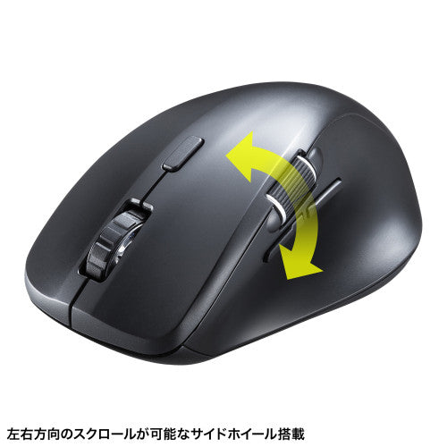 サンワサプライ [単3x1本]  ﾜｲﾔﾚｽﾏｳｽ(BlueLED/静音) MA-BBS523BK