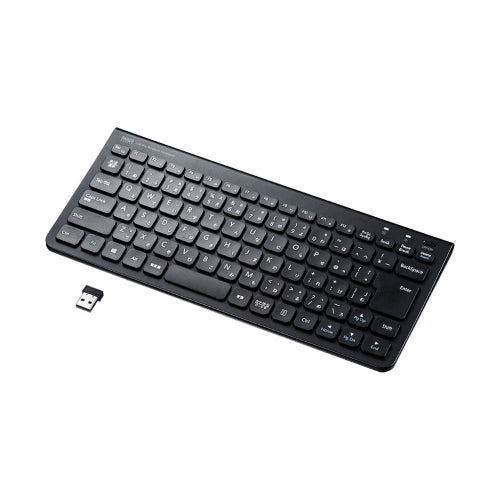 サンワサプライ 288x127x14.4mm ﾜｲﾔﾚｽｷｰﾎﾞｰﾄﾞ(薄型/ﾃﾝｷｰ無) SKB-WL32BK