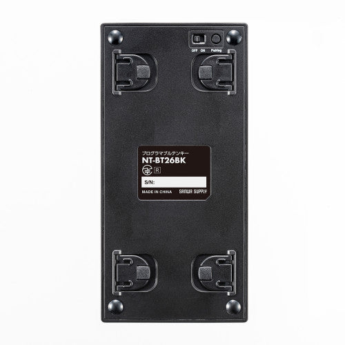 サンワサプライ 82x166x26mm ﾜｲﾔﾚｽﾃﾝｷｰﾎﾞｰﾄﾞ(ﾌﾟﾛｸﾞﾗﾐﾝｸﾞ) NT-BT26BK
