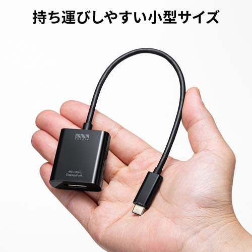 サンワサプライ 変換アダプター(USB TypeC-Display Port) AD-ALCDP02