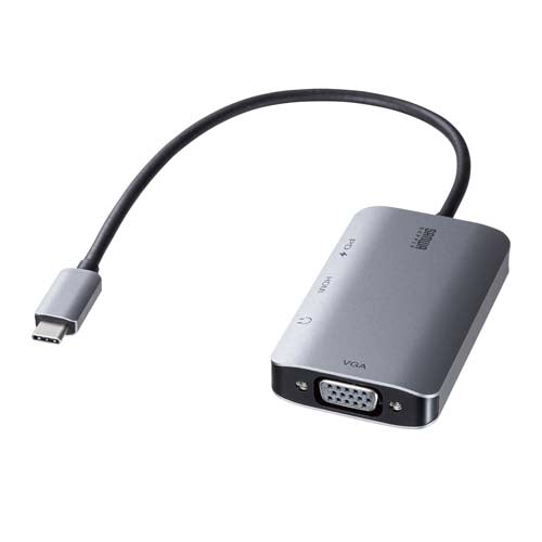 サンワサプライ 変換アダプター(USB TypeC-HDMI･他) AD-ALCHV02