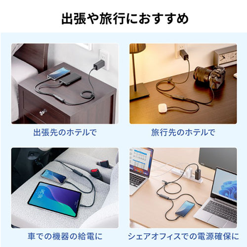 サンワサプライ 1.2m USBケーブル（C-CC/2.0/PD100W対応） KU-CCP100D12BK