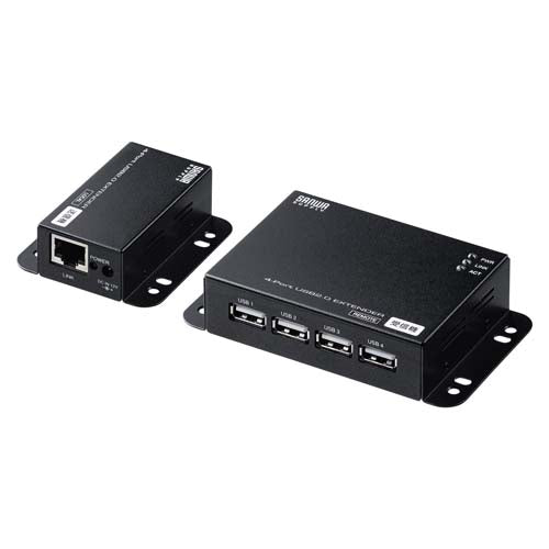 サンワサプライ USB2.0エクステンダーセット(4ﾎﾟｰﾄ/50m) USB-EXSET6