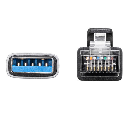 サンワサプライ 1.0m ＵＳＢケーブル(A-LAN/CAT6) KB-SL6ALAN01BK