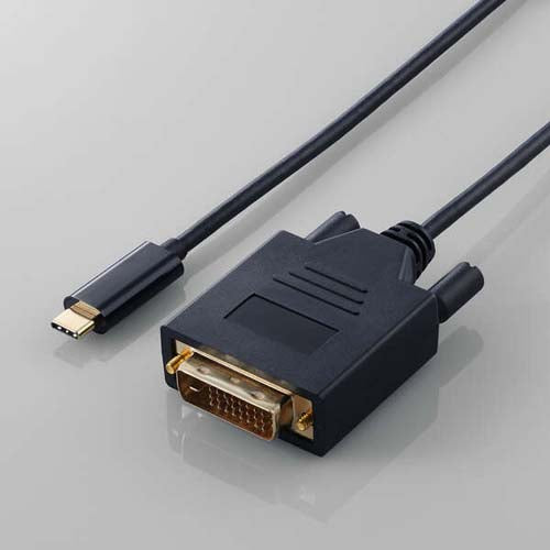 エレコム 1.0m TypeC-DVI変換ケーブル CAC-CDVI10BK2