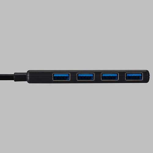 エレコム [4ﾎﾟｰﾄ] USB3.2ハブ(ｺﾝﾊﾟｸﾄﾀｲﾌﾟ) U3H-H040BK