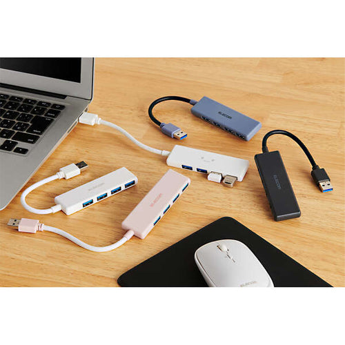 エレコム [4ﾎﾟｰﾄ] USB3.2ハブ(ｺﾝﾊﾟｸﾄﾀｲﾌﾟ) U3H-H040BK