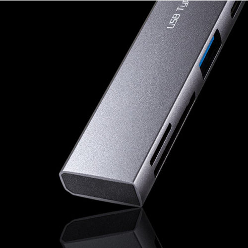 サンワサプライ [2+1ﾎﾟｰﾄ] USB3.0ハブ(Type-C/ｶｰﾄﾞﾘｰﾀﾞｰ付) USB-5TCPC29GM