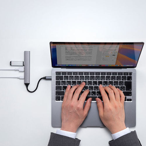 サンワサプライ [2+1ﾎﾟｰﾄ] USB3.0ハブ(Type-C/ｶｰﾄﾞﾘｰﾀﾞｰ付) USB-5TCPC29GM