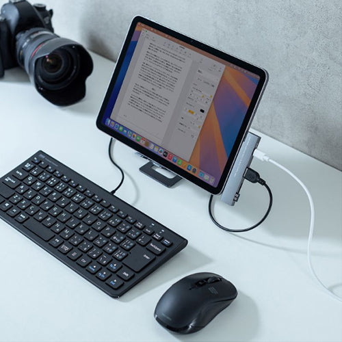 サンワサプライ [2ﾎﾟｰﾄ] USB 3.0ハブ(Type-C/ｶｰﾄﾞﾘｰﾀﾞｰ付) USB-5TCPC30GM