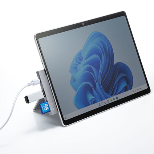 サンワサプライ [2ﾎﾟｰﾄ] USB 3.0ハブ(Type-C/ｶｰﾄﾞﾘｰﾀﾞｰ付) USB-5TCPC30GM