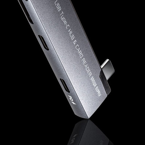 サンワサプライ [2ﾎﾟｰﾄ] USB 3.0ハブ(Type-C/ｶｰﾄﾞﾘｰﾀﾞｰ付) USB-5TCPC31GM