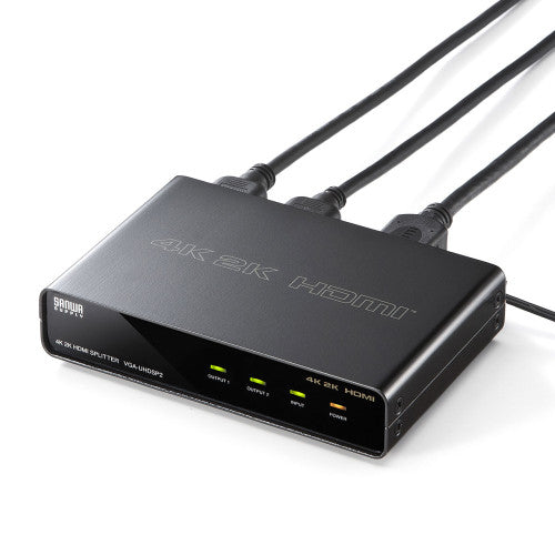 サンワサプライ 4K/60Hz対応HDMI分配器(2分配) VGA-UHDSP2