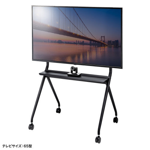 サンワサプライ 1067x801x 1725mm ﾃﾞｨｽﾌﾟﾚｲｽﾀﾝﾄﾞ(高耐荷重 CR-PL57BK