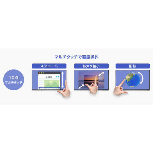 ESCO（エスコ） 15.6ｲﾝﾁ モバイルディスプレイ(ﾀｯﾁﾊﾟﾈﾙ) EA764AG-701