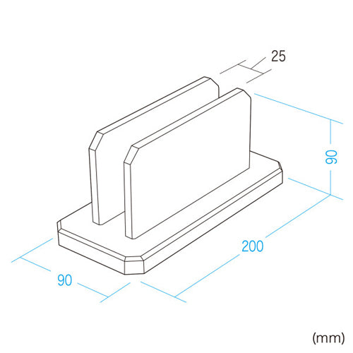 サンワサプライ 200x90x90mm  ノートパソコン用スタンド PDA-STN32BKN