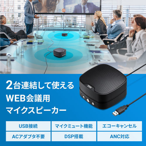 サンワサプライ 会議用ｽﾋﾟｰｶ-フォン(連結型） MM-MC35N