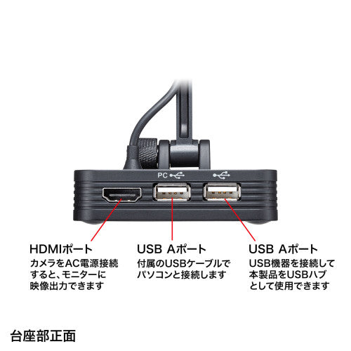サンワサプライ 800万画素  書画カメラ CMS-V58BK