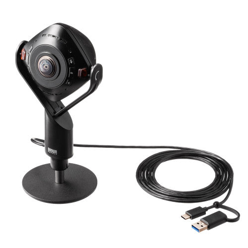 サンワサプライ 200万画素  WEBカメラ(最大画角360°) CMS-V71BK