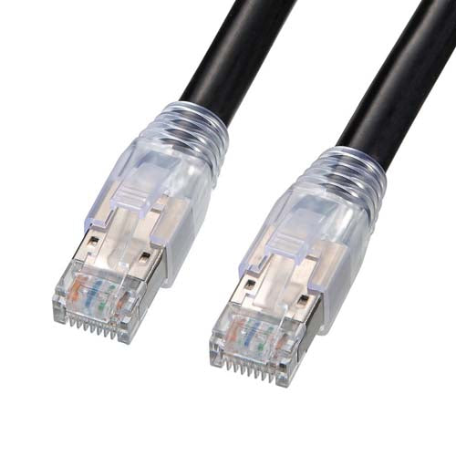 サンワサプライ 50m 屋外用LANケーブル(Cat6A対応) KB-T6AAD-50BK