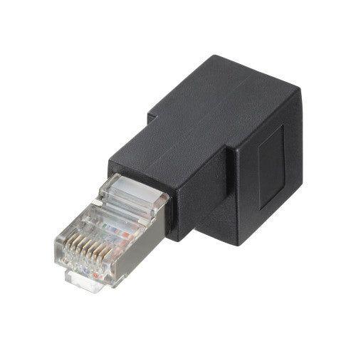 サンワサプライ LANｹｰﾌﾞﾙL型上出変換ｱﾀﾞﾌﾟﾀ（CAT6A  STP） ADT-RJ6A-LU
