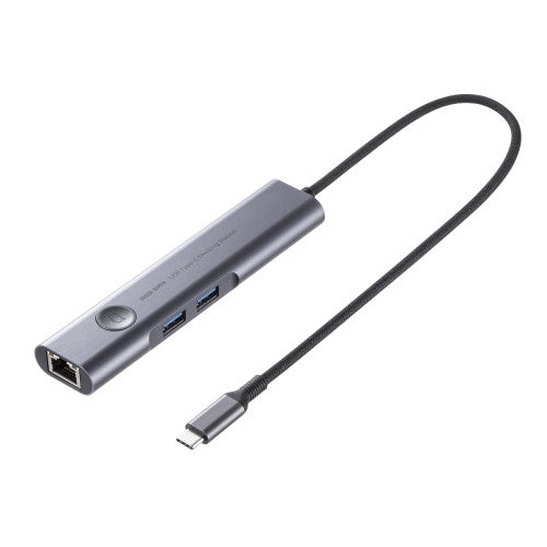 サンワサプライ [USB Type C] ドッキングハブ(LANポート付) USB-5TCHLP16GM