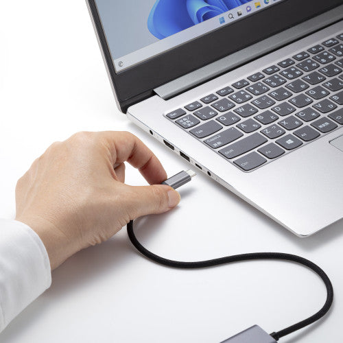 サンワサプライ [USB Type C] ﾄﾞｯｷﾝｸﾞﾊﾌﾞ(HDMIﾎﾟｰﾄ付) USB-5TCHP18GM