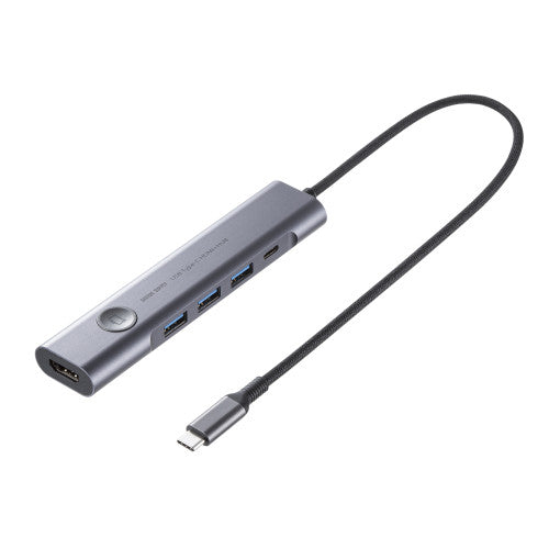 サンワサプライ [USB Type C] ﾄﾞｯｷﾝｸﾞﾊﾌﾞ(HDMIﾎﾟｰﾄ付) USB-5TCHP18GM