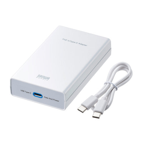 サンワサプライ PoE-USB Type-C変換ｱﾀﾞﾌﾟﾀー LAN-ADPOEC