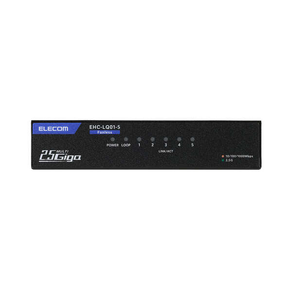 エレコム 121x75x26mm [5ﾎﾟｰﾄ]スイッチングハブ EHC-LQ01-5