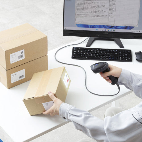 サンワサプライ ２次元バーコードリーダー(日本語QR対応) BCR-2D12