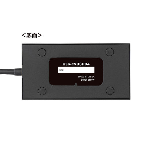サンワサプライ [USBTypeC-HDMI] ﾃﾞｨｽﾌﾟﾚｲｱﾀﾞﾌﾟﾀｰ(4K対応) USB-CVU3HD4