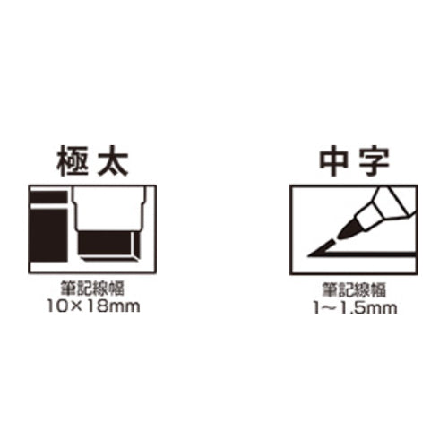 ESCO（エスコ） [黒/極太･中字]油性ﾏｰｶｰｾｯﾄ(災害時用) EA765MJ-25