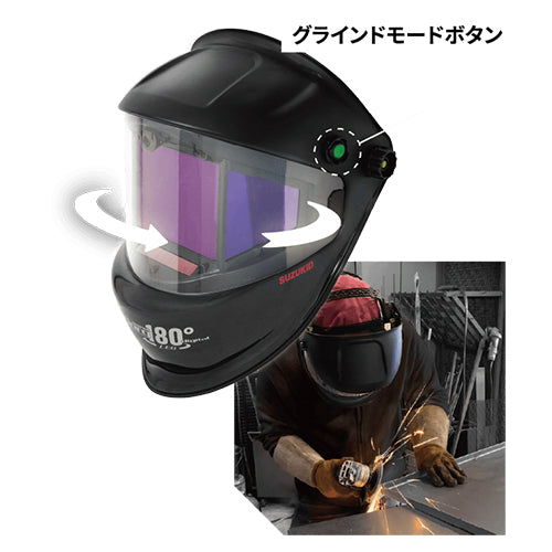 スター電器製造(SUZUKID) #2.5-#12 自動遮光溶接面(3面ﾌｨﾙﾀｰ/LED付) B-300PWDL